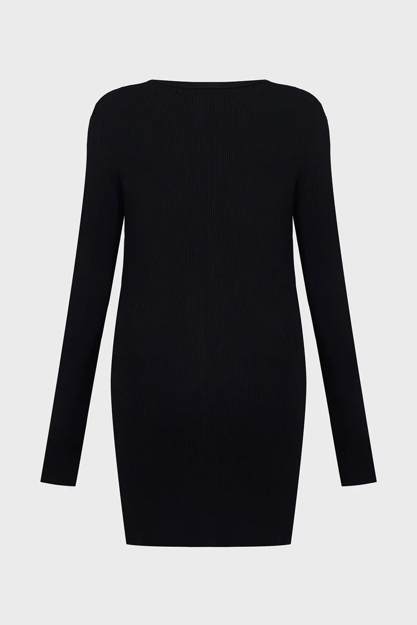 Жіночий чорний кардиган ICONIC RIB ZIP UP 7