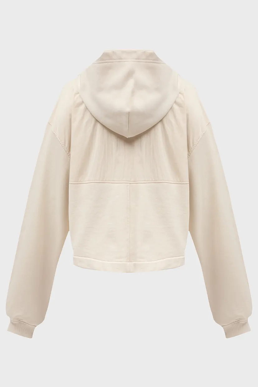 Женское бежевое худи TJW RLX CRP FABRIC MIX HOODIE 6