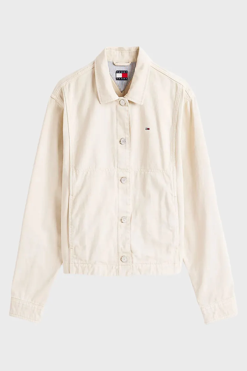 Жіноча бежева джинсова куртка TJW ESSENTIAL COTTON GMD JACKET 5