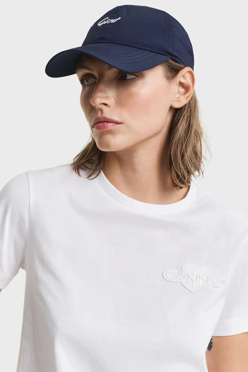 Жіноча біла футболка REG TONAL SHIELD SS 4