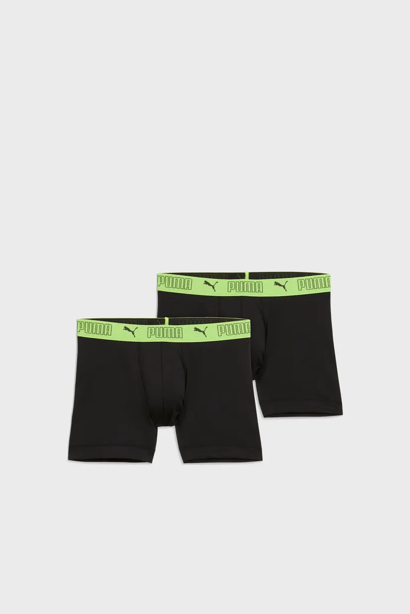 Мужские черные боксеры (2 шт) PUMA Sport Men’‎s Microfiber Boxers 2 Pack 4