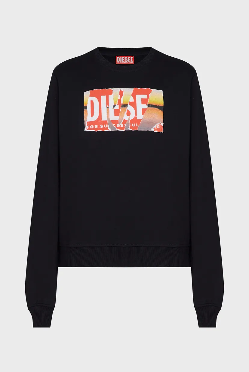Женский черный свитшот F-REGGY-POFF SWEAT-SHIRT 5