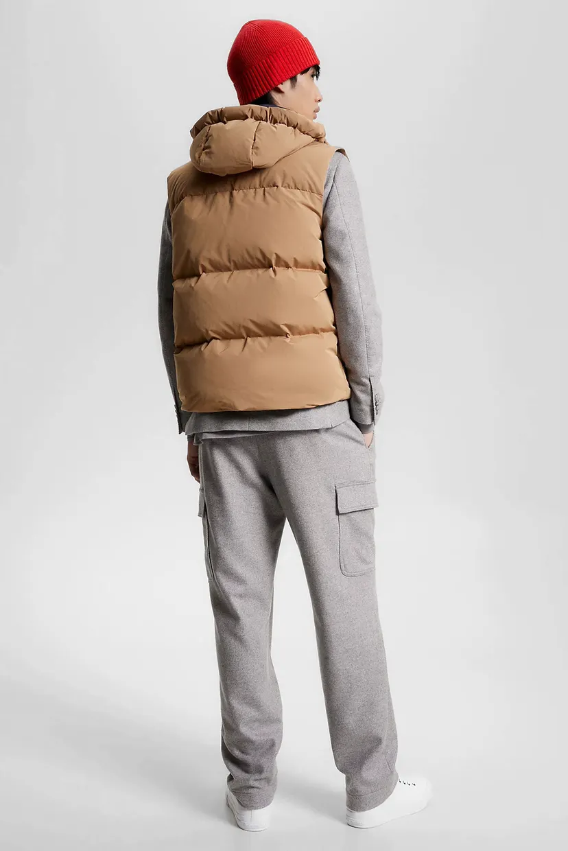 Чоловічий бежевий пуховий жилет DC DOWN HOODED VEST 3