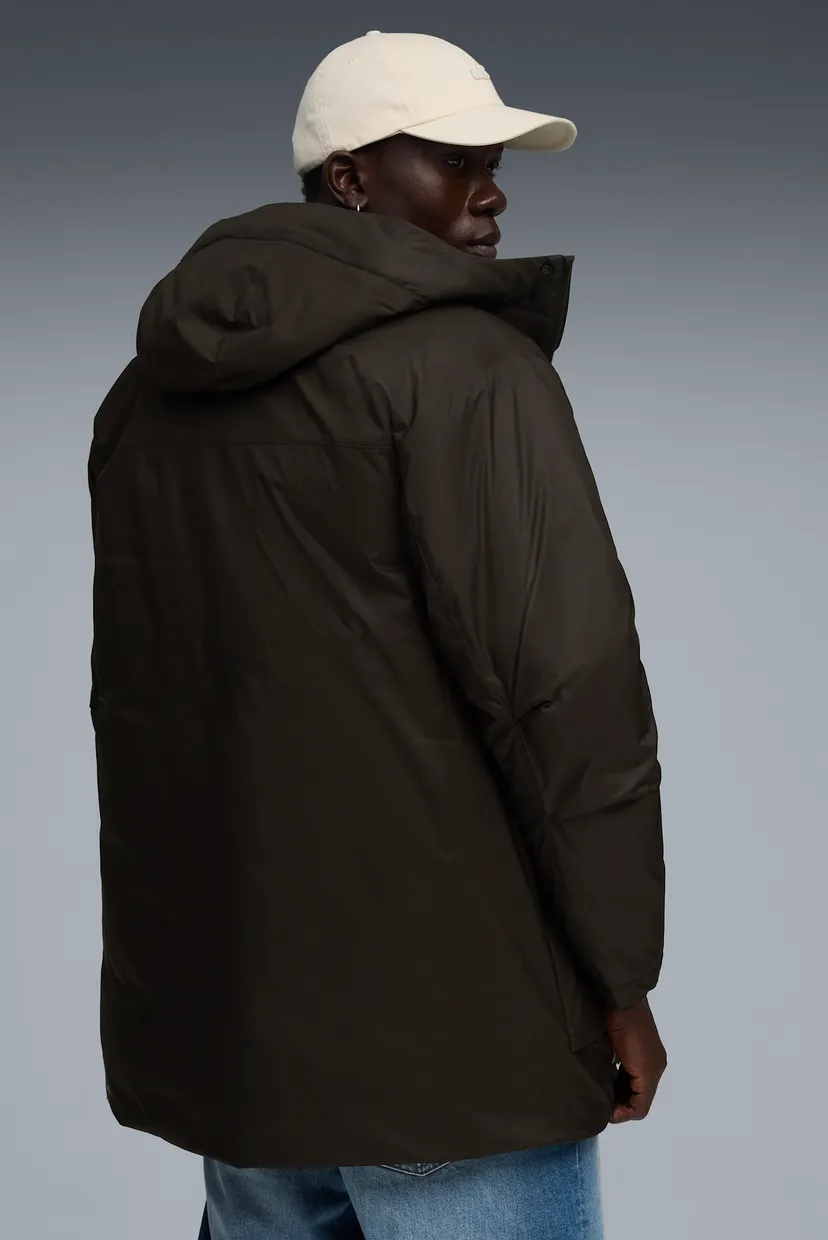 Мужская черная пуховая парка Hooded Down Parka Men 3