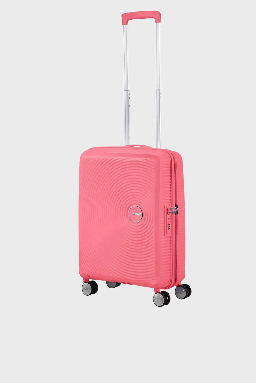 Женский розовый чемодан 55 см SOUNDBOX PINK 7