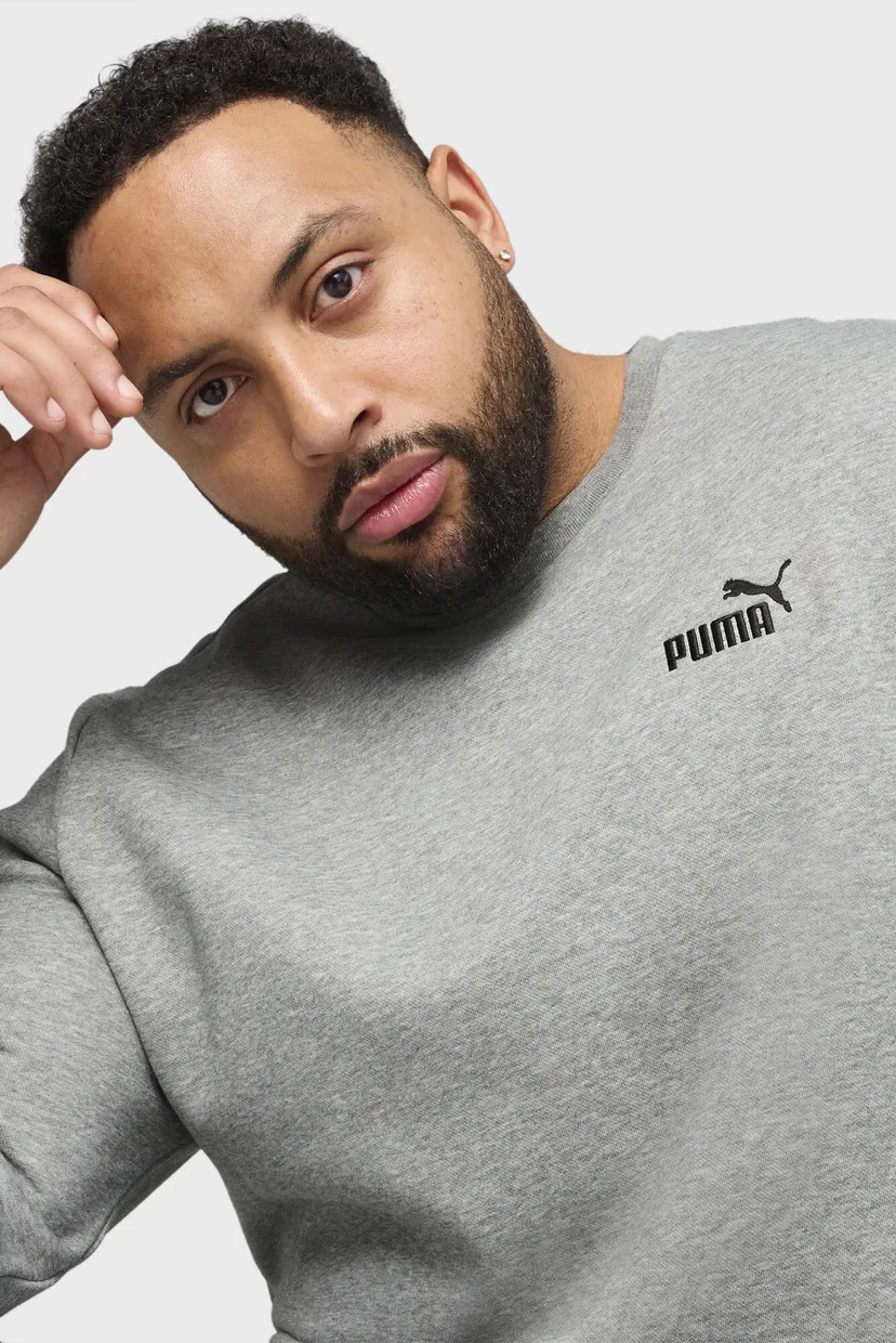 Мужской серый свитшот Essentials Small No. 1 Logo Crew Men 5