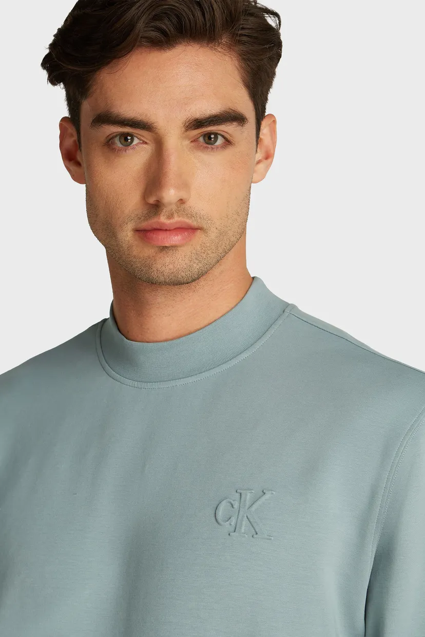 Мужской мятный свитшот INTERLOCK CREW NECK 4