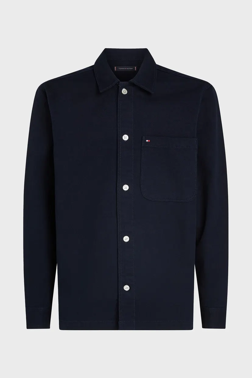 Чоловіча темно-синя сорочка TWILL SHIRT JACKET 4