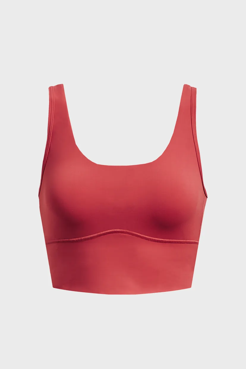 Женский красный топ Meridian Fitted Crop Tank 5