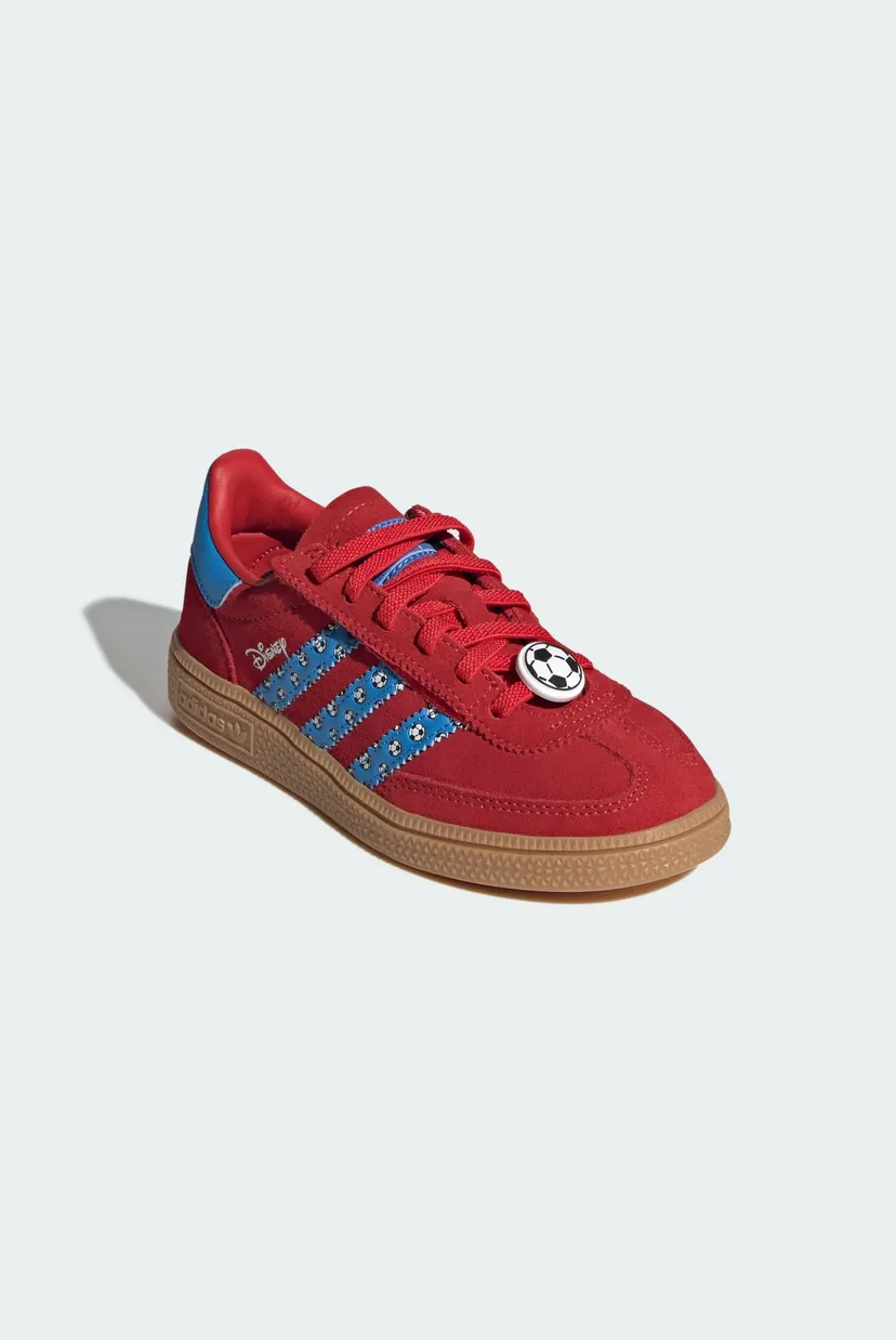 Детские красные замшевые сникерсы ADIDAS DISNEY HANDBALL SPEZIAL COMFORT CLOSURE ELASTIC LACE 4