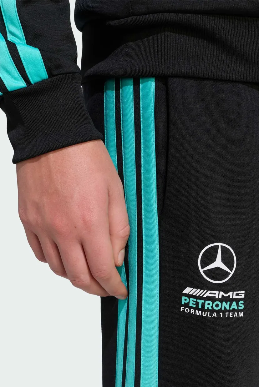Мужские черные спортивные брюки MERCEDES - AMG PETRONAS FORMULA 1 TEAM DNA 5