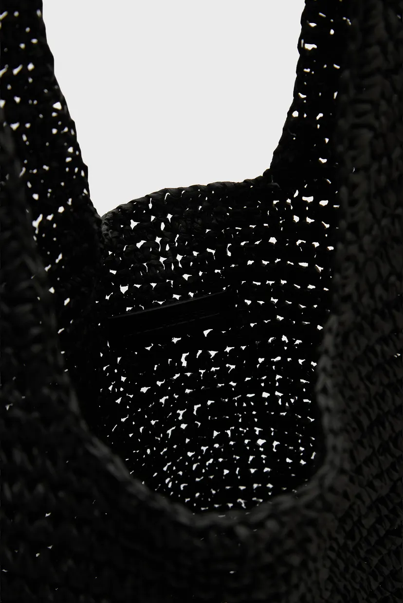 Женский черный шоппер AUTOGRAPH CROCHET TOTE 5