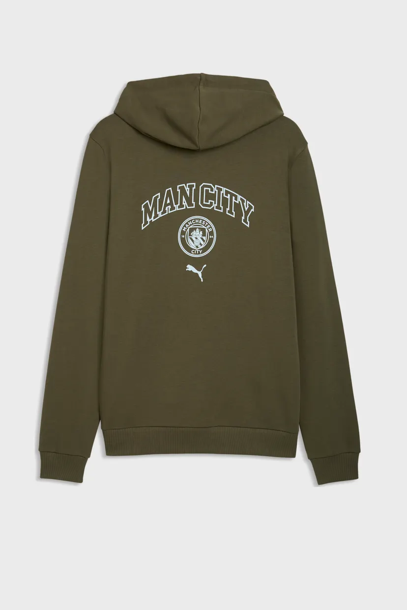 Чоловіче оливкове худі Manchester City FtblCulture Hooded Jacket Men 5