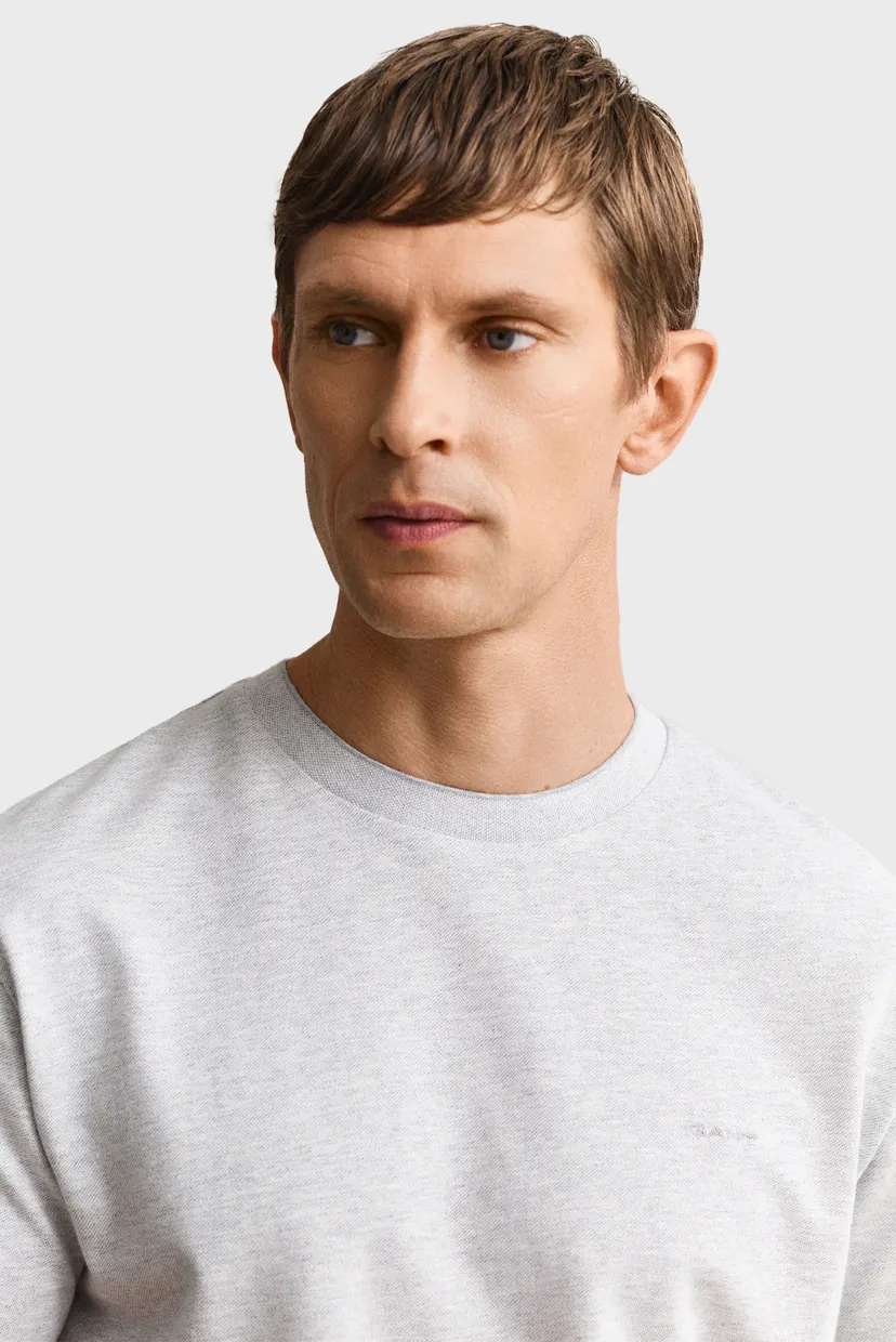 Чоловіча сіра футболка 2 TONE PIQUE 4