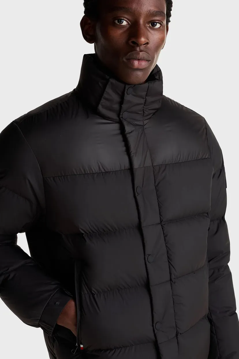 Чоловічий чорний пуховик MIX DOWN HOODED PUFFER JACKET 5