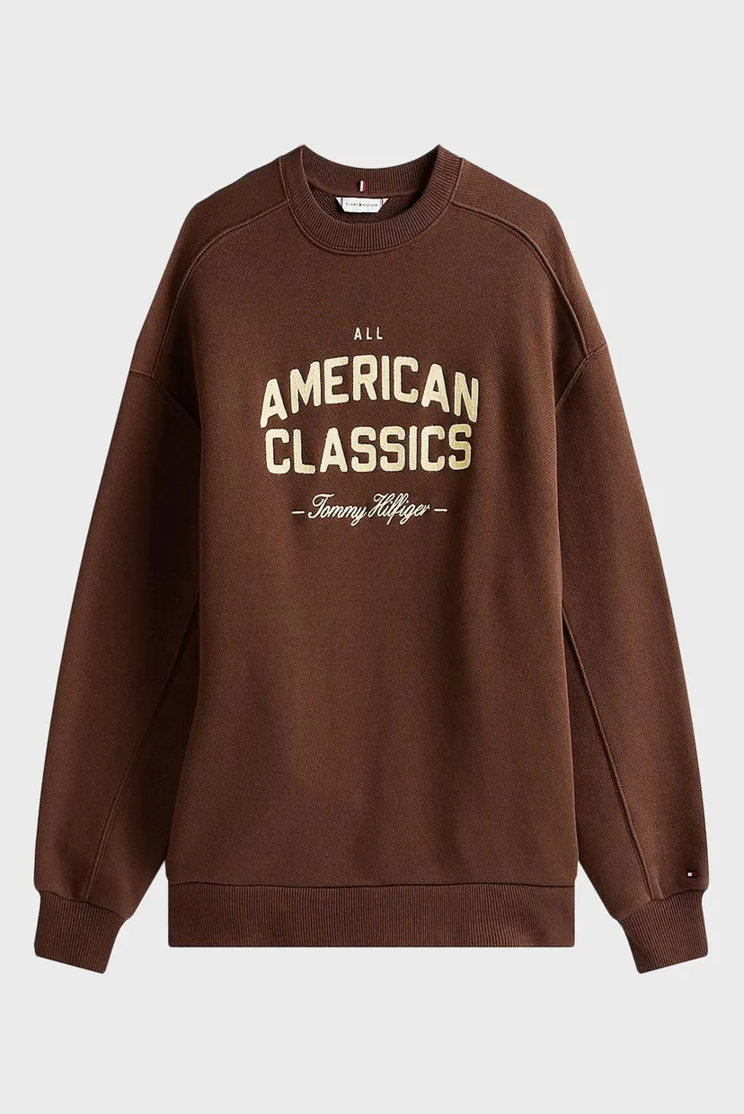 Женский коричневый свитшот VARSITY MDRN TERRY 5