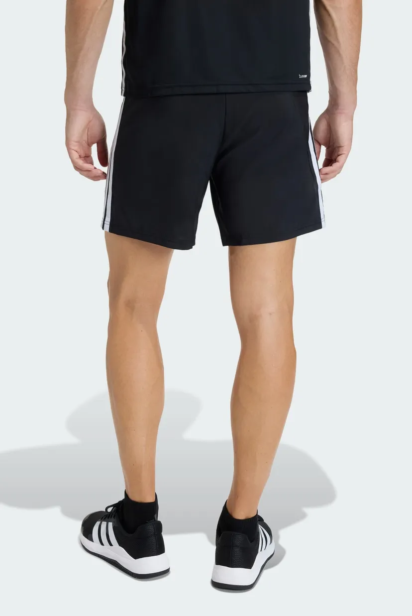 Чоловічі чорні шорти WORKOUT ESSENTIALS BASE 3 STRIPES WOVEN 3