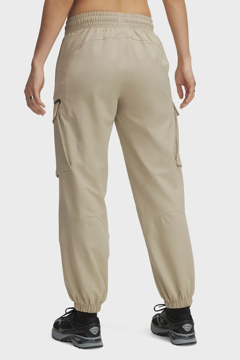 Женские бежевые спортивные брюки UA Unstoppable Cargo Pants 3