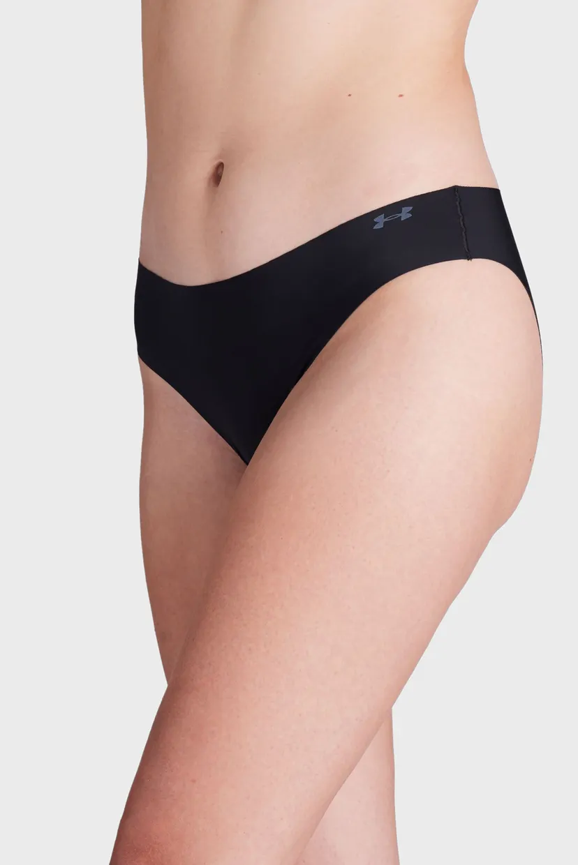 Женские черные трусики (3 шт) UA PURE STRETCH NO SHOW BIKINI-SOLID 3PK 4