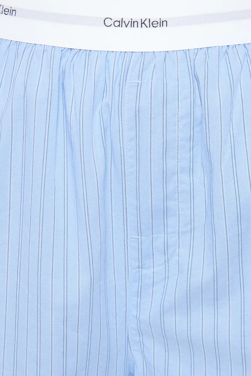 Жіночі блакитні брюки у смужку LOGO WB POPLIN 6