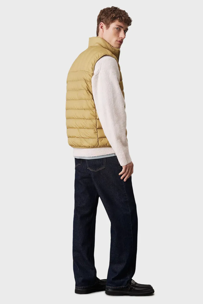 Чоловічий гірчичний пуховий жилет UL DOWN VEST 3