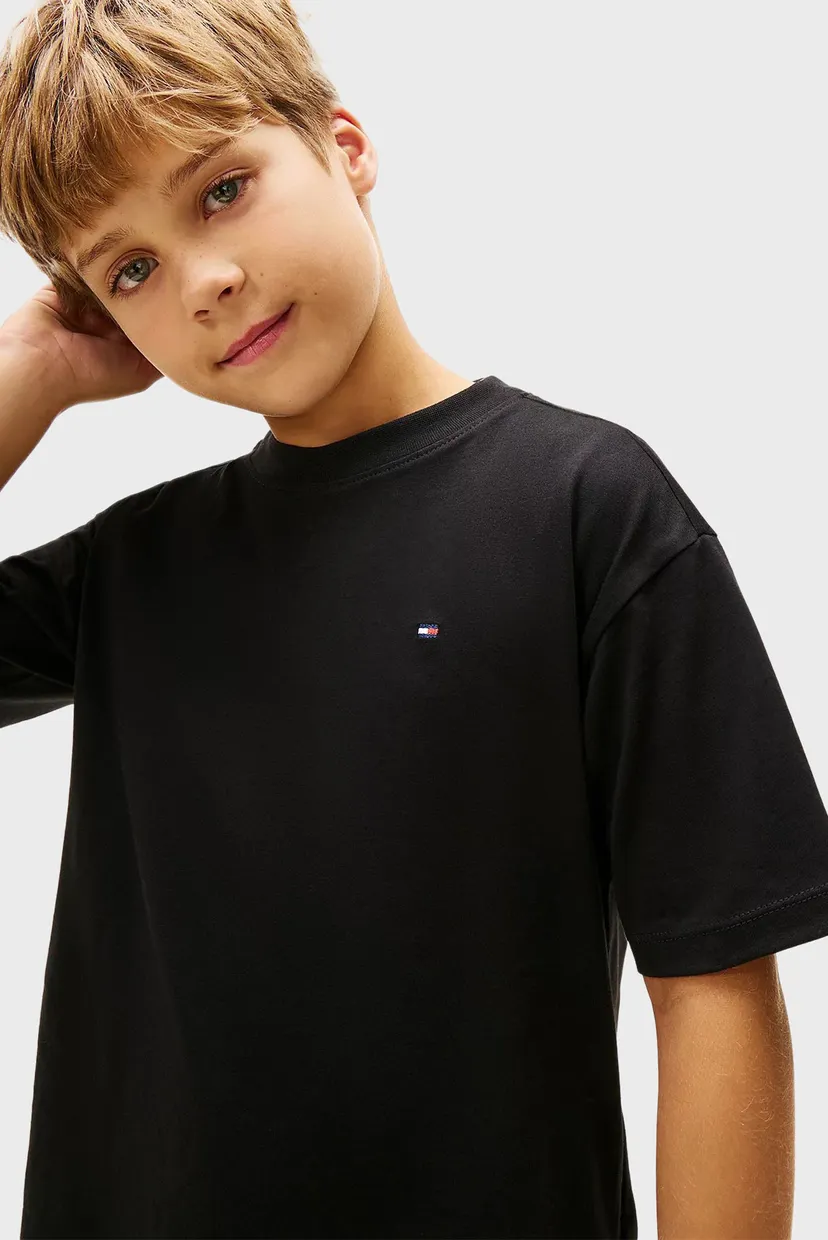 Дитяча чорна футболка ESSENTIAL ARCHIVE FIT TEE SS 4