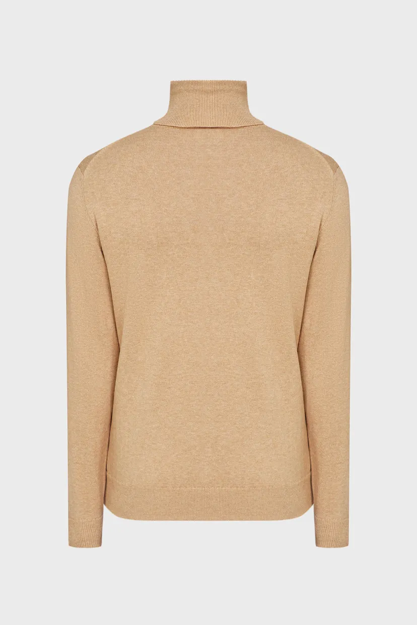 Чоловічий бежевий гольф CLASSIC COTTON ROLLERNECK 7