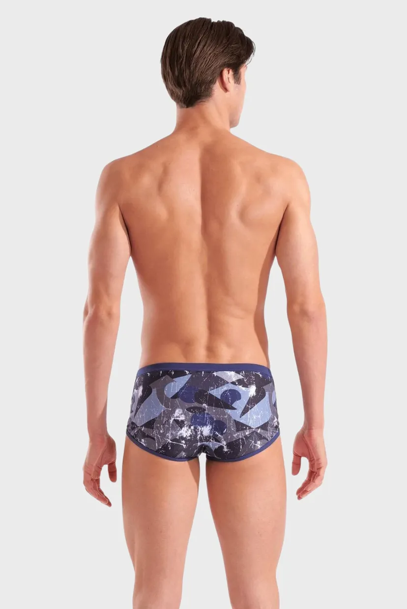 Чоловічі плавки з візерунком SCRATCHED SWIM LOW WAIST SHORT 3
