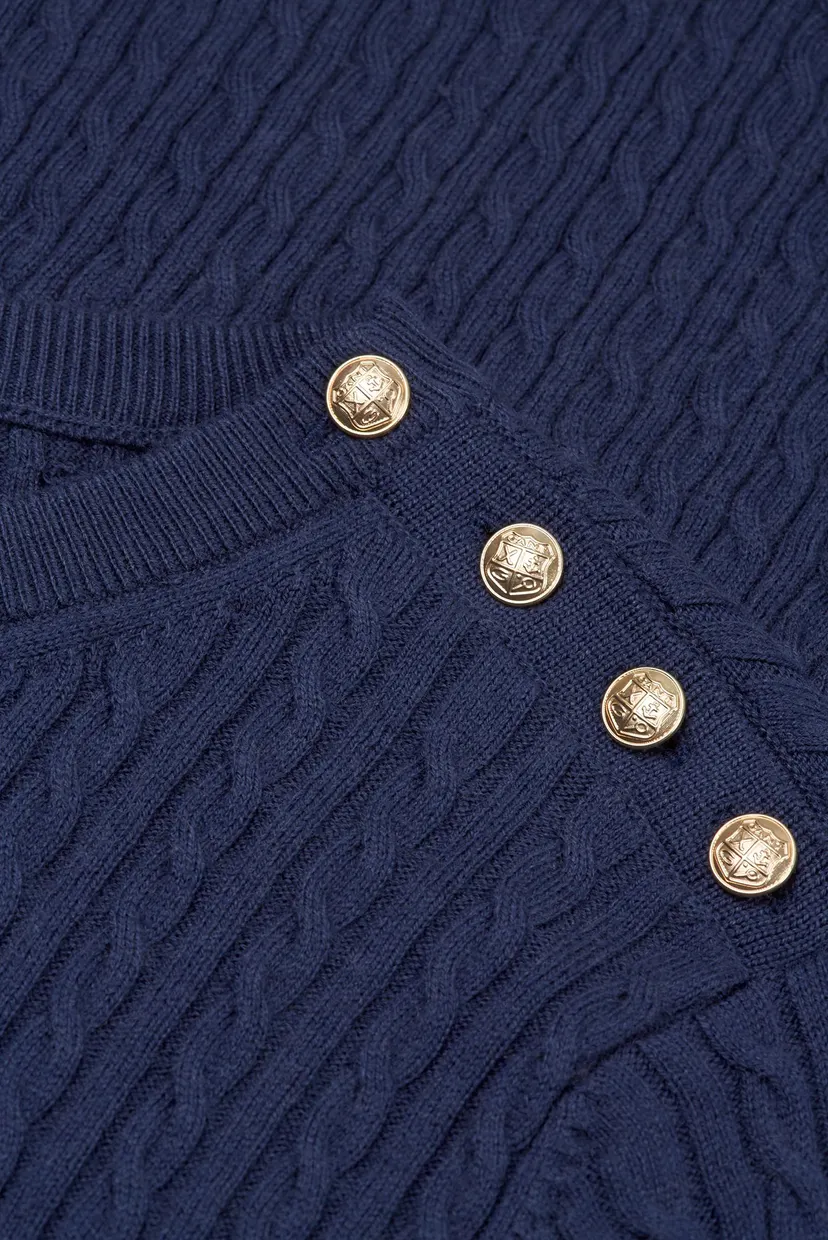 Женское темно-синее платье MINI CABLE KNIT DRESS 7