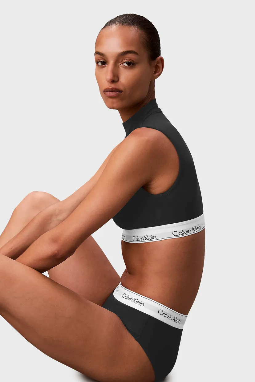 Жіночий чорний топ LIGHTLY LINED MOCKNECK BRALETTE 5