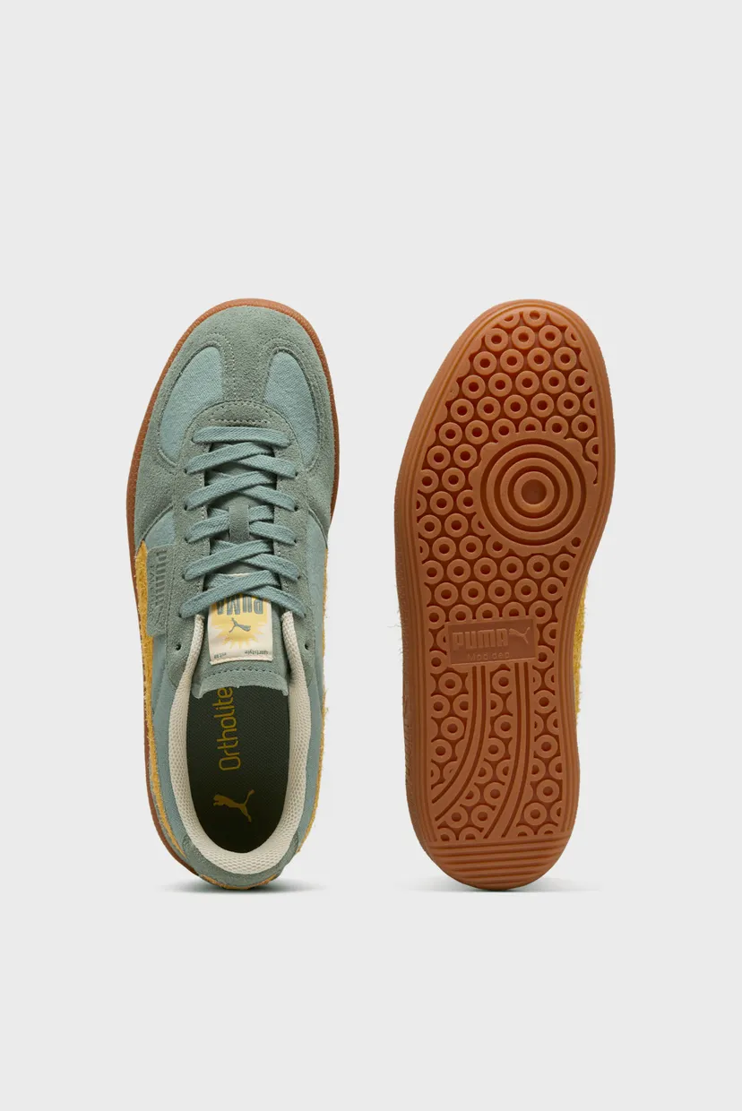 Зелені шкіряні снікерси Palermo Weathered Sneakers 4