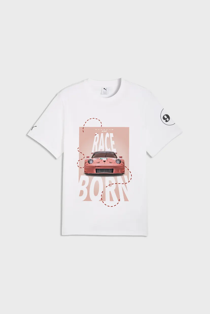Чоловіча біла футболка PUMA x PORSCHE LEGACY SAU 4
