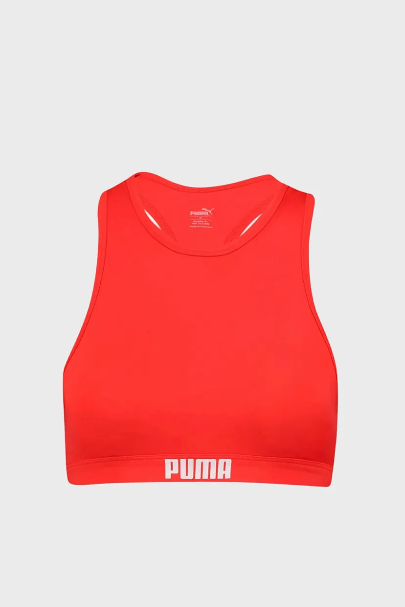 Жіночий червоний топ від купальника PUMA Swim Women Racerback Swim Top 6