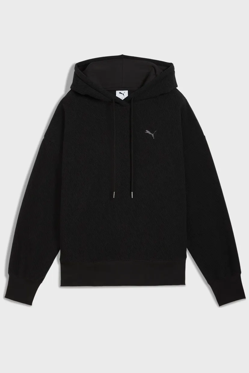 Женское черное худи HER Oversized Winterized Hoodie Women 4
