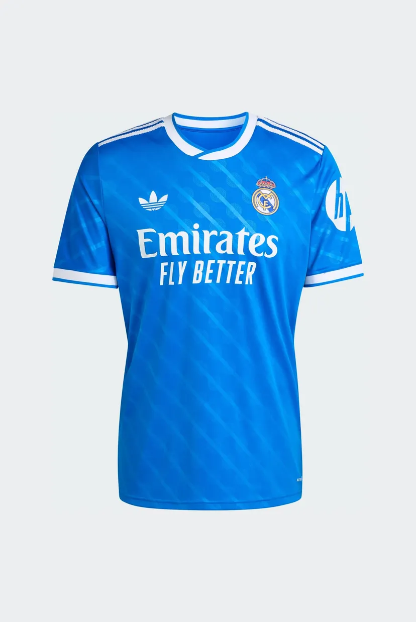 Мужская синяя футболка с узором Real Madrid 25/26 Third 6