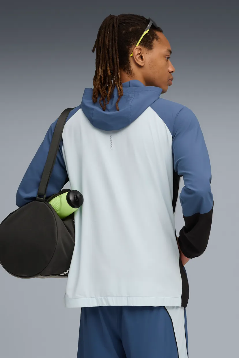 Мужская синяя ветровка RUN ULTRAWEAVE Hooded Jacket Men 3