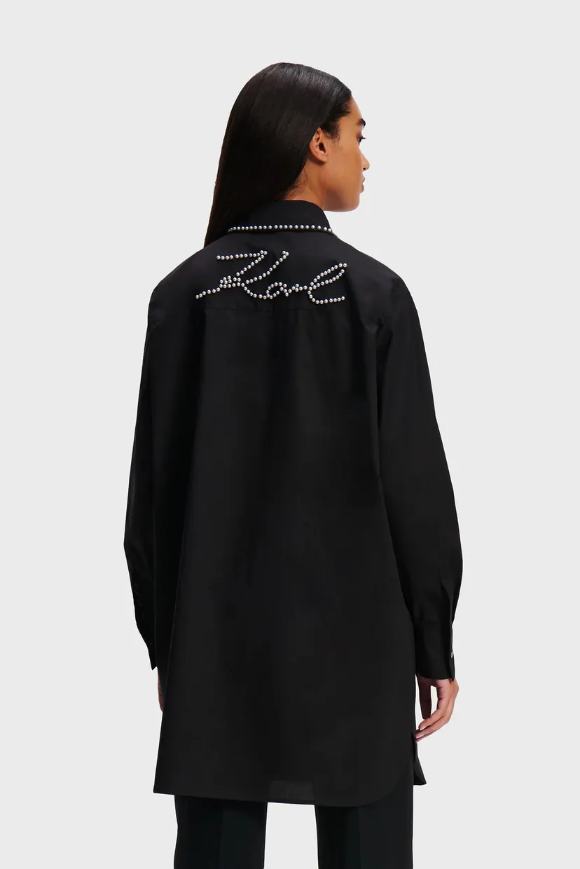 Женское черное платье PEARL EMBELLISHED TUNIC 3