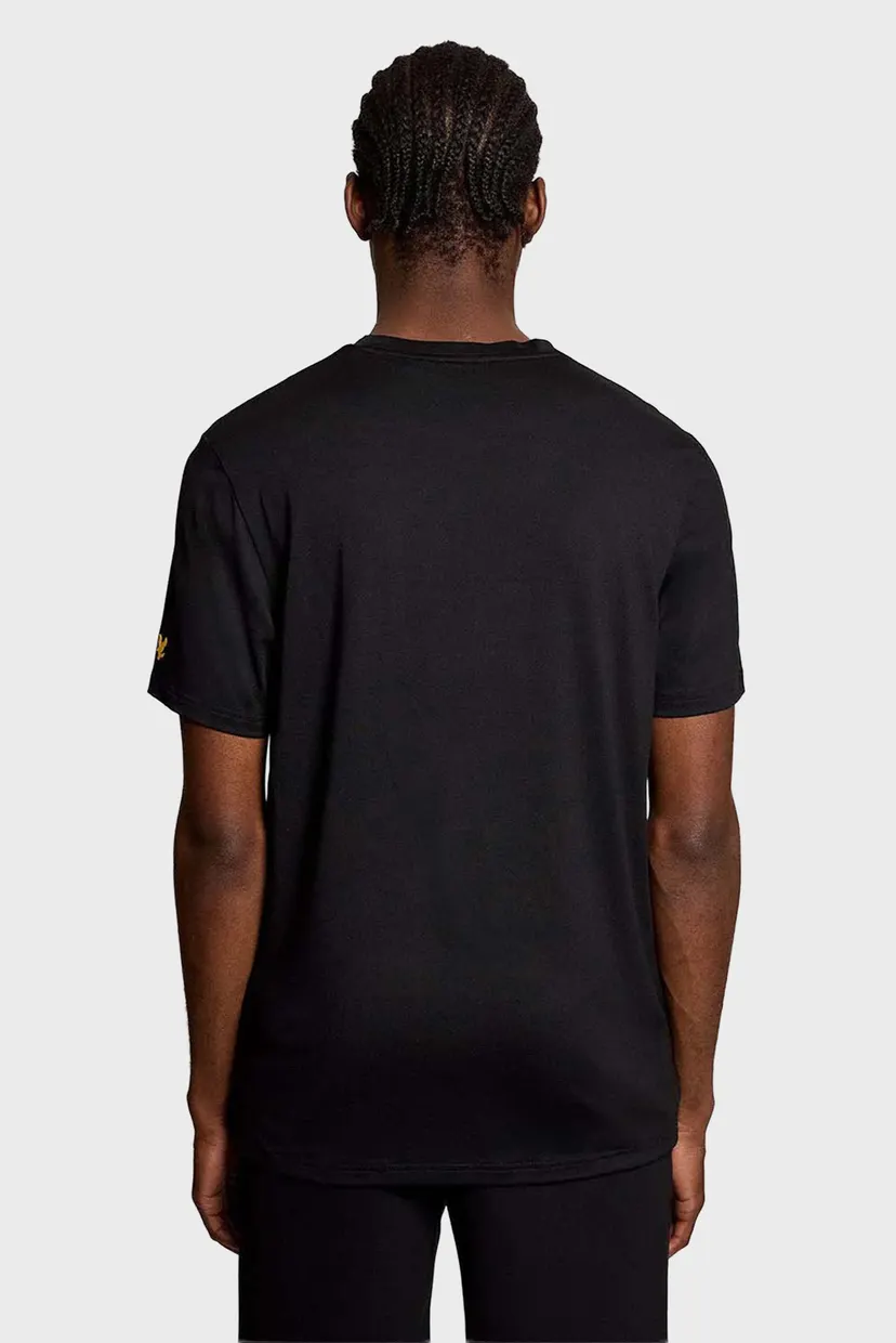 Мужская черная футболка SPORTS CHEST BRANDED 3
