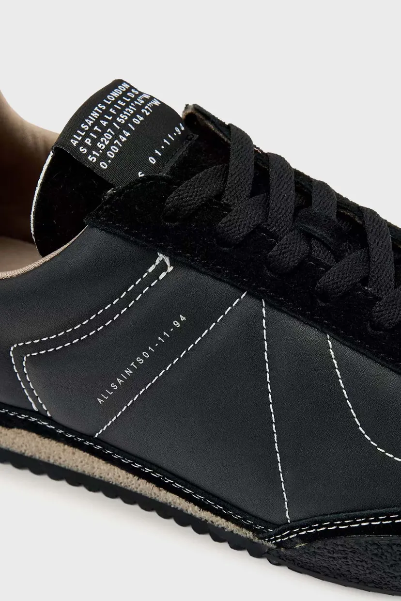 Мужские черные кожаные кроссовки HARRI LOW TOP 3