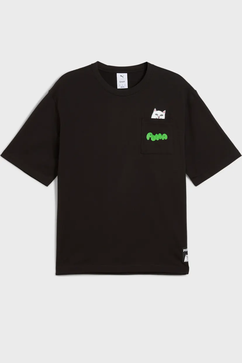 Чоловіча чорна футболка PUMA x RIPNDIP Pocket Tee Men 6