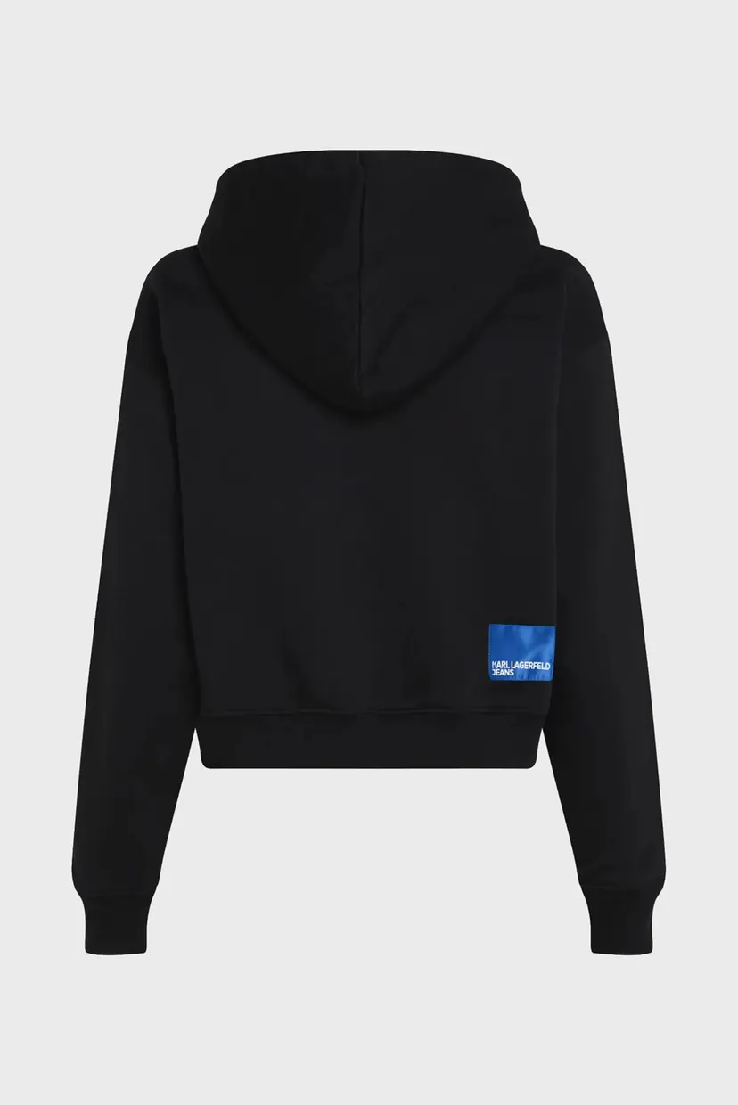 Женское черное худи zip up 6