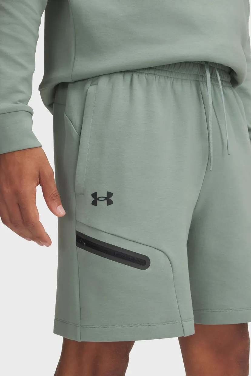 Мужские мятные шорты UA Unstoppable Flc Shorts 4