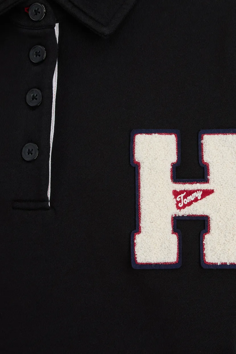 Женская черная спортивная кофта TJW H GRAPHIC HWK POLO 3