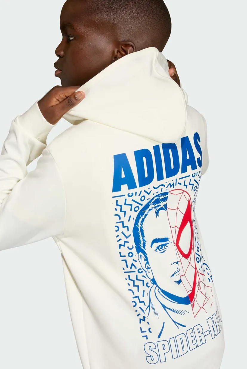 Дитяче біле худі ADIDAS MARVEL SPIDER-MAN 4