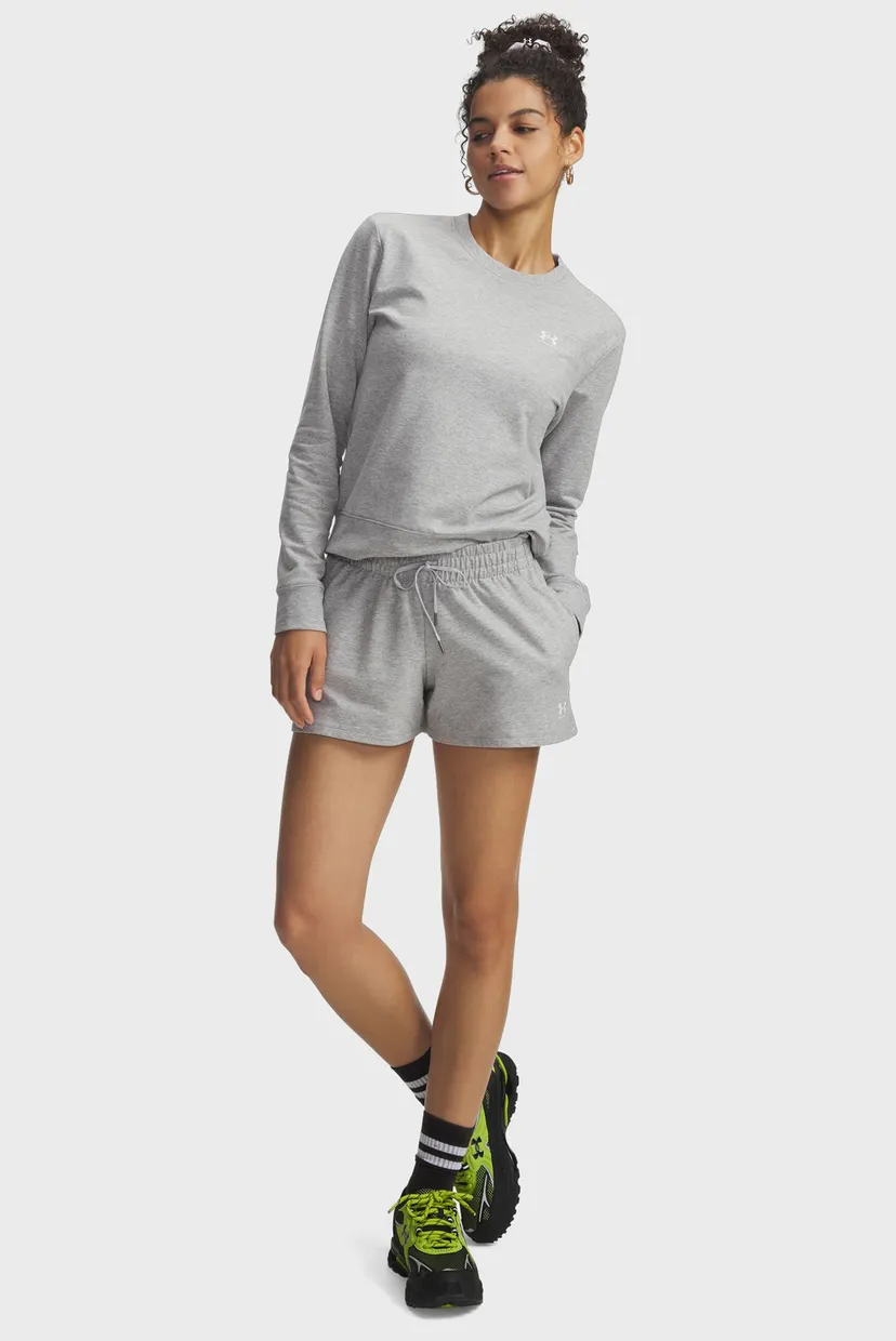 Женские серые шорты UA Sport Terry Short 4