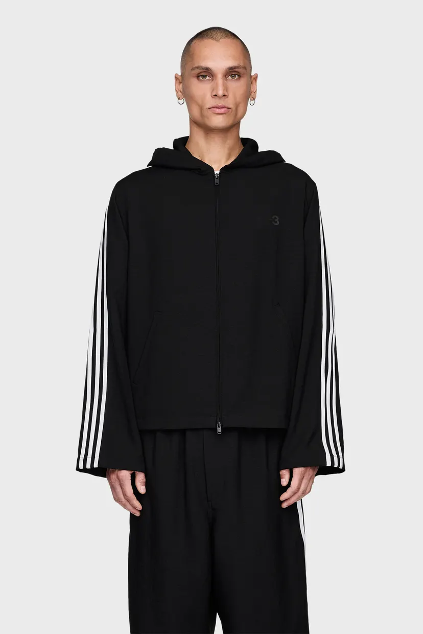 Чорна спортивна кофта Y-3 Track Top 3-Stripes (унісекс) adidas