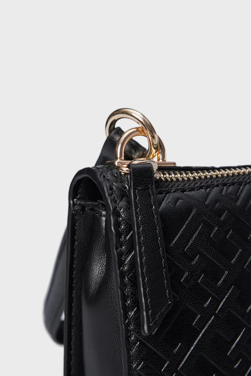 Женская черная сумка TH REFINED SHOULDER BAG MONO 5