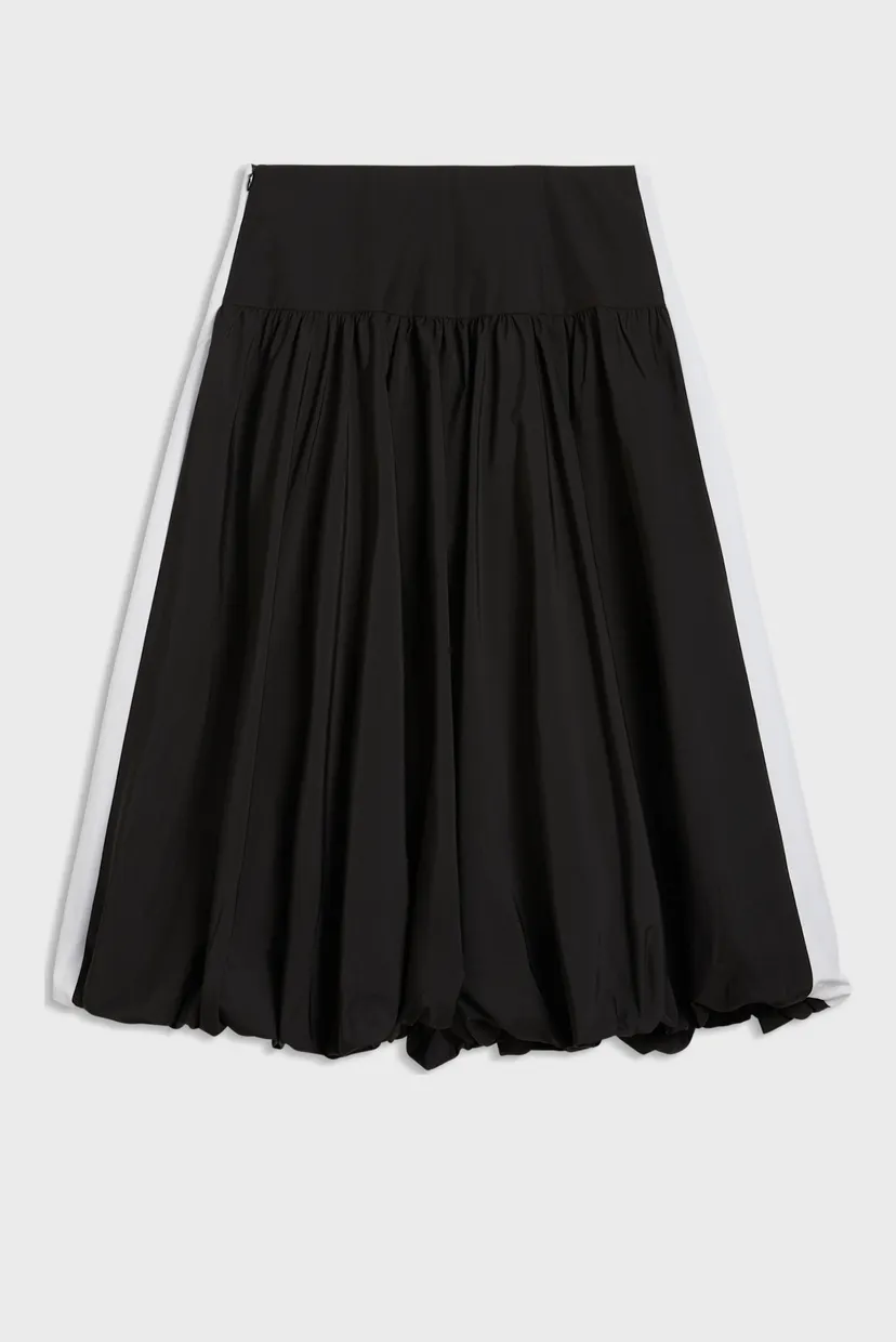 Жіноча чорна спідниця T7 Balloon Midi Skirt Women 5