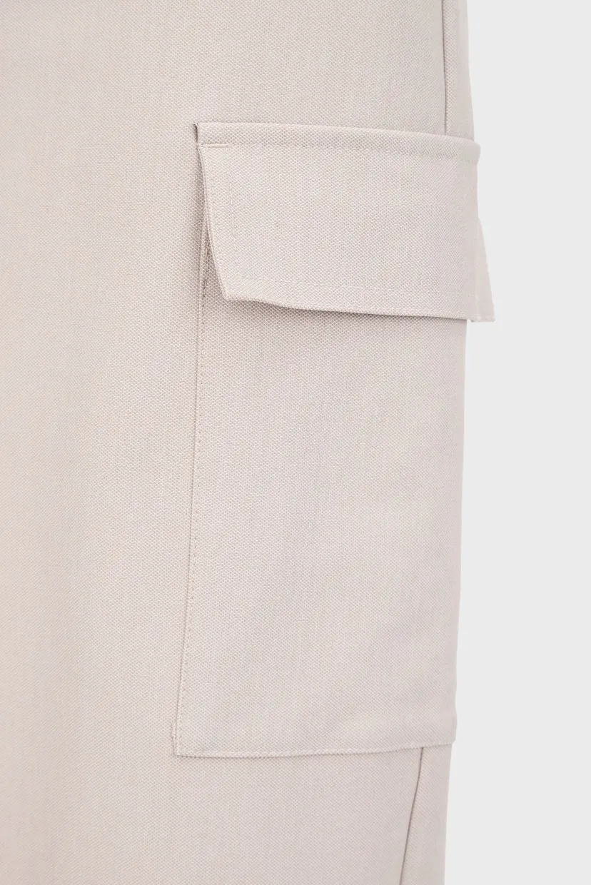 Женская бежевая юбка CASUAL TAILORING SKIRT 5
