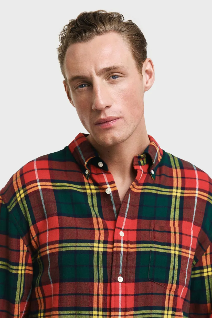 Чоловіча картата сорочка REL TWILL TARTAN SHIRT 4